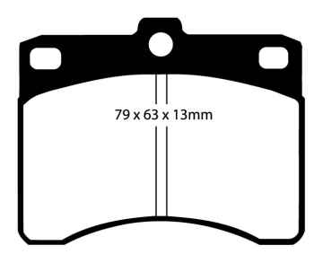 EBC Blackstuff Bremsbeläge DP685 für Piaggio Porter  1.4 D vorne