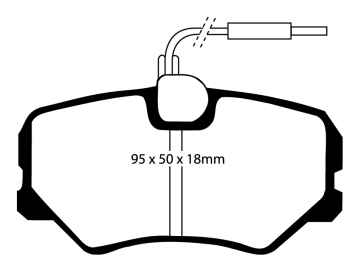 EBC Blackstuff Bremsbeläge DP687 für Peugeot 405 15B 1.9 vorne