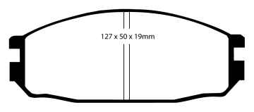 EBC Blackstuff Bremsbeläge DP688 für Nissan Vanette C22 2.4i hinten