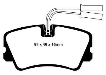 EBC Blackstuff Bremsbeläge DP717 für Alfa Romeo 33 905A 1.7 vorne