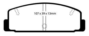 EBC Greenstuff 2000 Bremsbeläge DP2729 für Mazda 6 GG 2.0 DI hinten