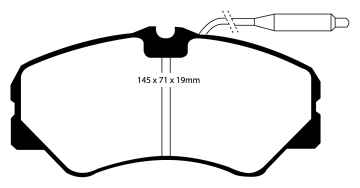 EBC Blackstuff Bremsbeläge DP735 für Peugeot J5 280L 2.5 D vorne