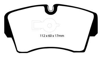 EBC Blackstuff Bremsbeläge DP754 für Vauxhall Carlton Mk 3 3000 vorne