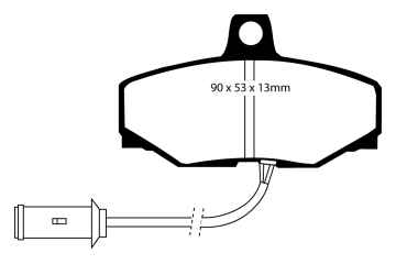 EBC Blackstuff Bremsbeläge DP757 für Jaguar XJS  4.0 hinten