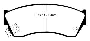 EBC Blackstuff Bremsbeläge DP762 für Suzuki Swift 2 SF413 1.3 vorne