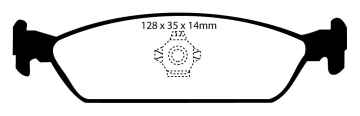 EBC Blackstuff Bremsbeläge DP768 für Daihatsu Charade 3 G100, G101, G102 1.0 GTi hinten