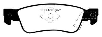 EBC Blackstuff Bremsbeläge DP777 für Isuzu Trooper 1 Soft Top UBS 2.6i hinten