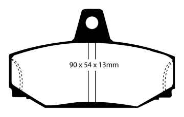 EBC Redstuff Bremsbeläge DP3793C für Volvo 940 (2) 944 2.3 ti hinten