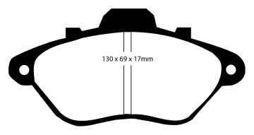 EBC Blackstuff Bremsbeläge DP794/2 für Peugeot 605 6B 2.1 TD 12V vorne