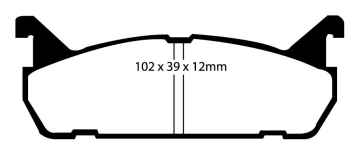 EBC Blackstuff Bremsbeläge DP828 für Suzuki Baleno EG 1.6 i 16V hinten