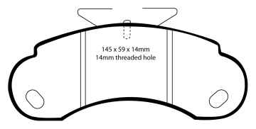 EBC Blackstuff Bremsbeläge DP832 für Mercedes-Benz 100 631 2.4 D vorne