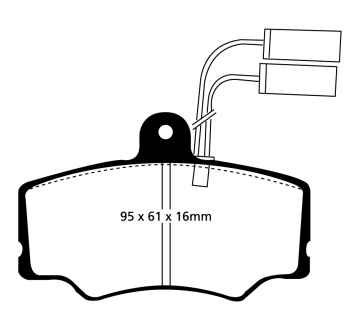 EBC Blackstuff Bremsbeläge DP835 für Alfa Romeo 33 905A 1.4i.e. 4x4 vorne