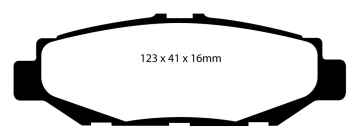 EBC Greenstuff 2000 Bremsbeläge DP2848 für Lexus LS (1) UCF10 400 , 4.0 hinten