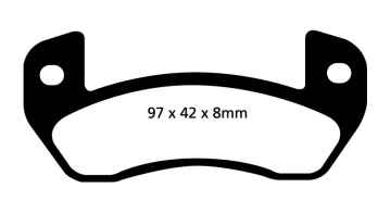 EBC Blackstuff Bremsbeläge DP849 für Aixam 400  0.05 hinten