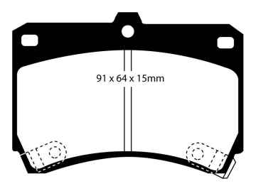 EBC Greenstuff 2000 Bremsbeläge DP2884 für Kia Rio DC 1.3 vorne