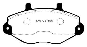 EBC Blackstuff Bremsbeläge DP920 für Ford Transit 4 E_ _ 2.5 TD vorne