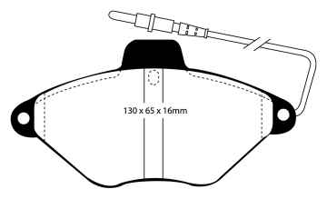 EBC Blackstuff Bremsbeläge DP943 für Citroën Xantia X1 2.0i 16V vorne