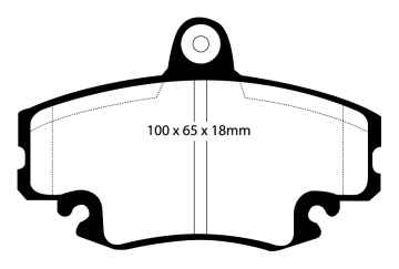 EBC Greenstuff 2000 Bremsbeläge DP2959 für Peugeot 309 10C, 10A 1.6 vorne