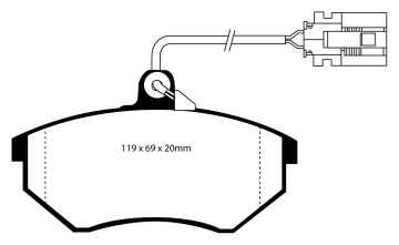 EBC Blackstuff Bremsbeläge DP981 für VW Golf 3 1H1 2.0 GTI 16V vorne