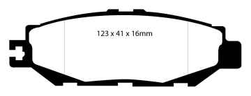 EBC Greenstuff 2000 Bremsbeläge DP21008 für Lexus GS (1) JZS147 300 , 3.0 hinten