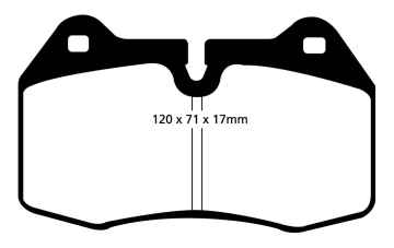 EBC Greenstuff 2000 Bremsbeläge DP21032 für BMW 7 E38 730i,iL vorne