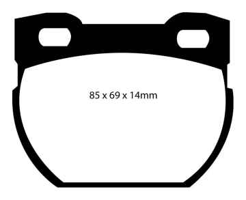 EBC Blackstuff Bremsbeläge DP1033 für Land Rover Defender 110/130  2.2 TD hinten