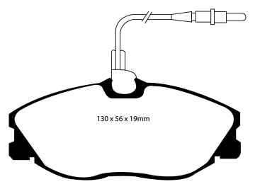 EBC Redstuff Bremsbeläge DP31047C für Peugeot 206 2A/C 1.6 16V vorne