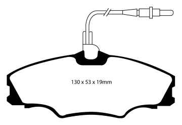 EBC Blackstuff Bremsbeläge DP1049 für Peugeot 406 8B 2.1 TD 12V vorne