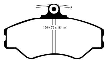 EBC Blackstuff Bremsbeläge DP1086 für Hyundai H100  2.5 D vorne