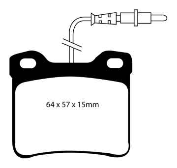 EBC Blackstuff Bremsbeläge DP1090 für Mercedes-Benz Vito W638 114 2.3 hinten