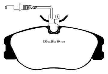 EBC Blackstuff Bremsbeläge DP1108 für Peugeot 806 221 2.0 vorne