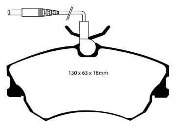 EBC Blackstuff Bremsbeläge DP1128 für Renault Espace 3 JE0 2.0 16V vorne