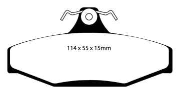 EBC Blackstuff Bremsbeläge DP1132 für Daewoo Korando KJ 2.9 D hinten