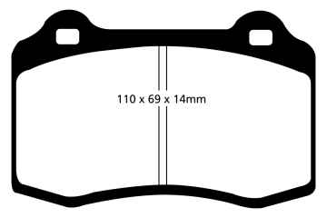 EBC Rennbremsbeläge RP-1 DP81140RP1 für KTM X-Bow  2.0 Turbo vorne