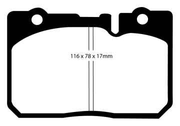 EBC Greenstuff 2000 Bremsbeläge DP21154 für Lexus LS (2) UCF20 400 , 4.0 vorne