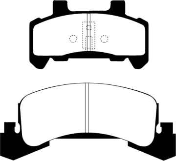 EBC Yellowstuff Bremsbeläge DP41173R für Cadillac Cimarron  1.8 vorne