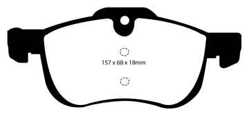 EBC Greenstuff 2000 Bremsbeläge DP21219 für MG MG ZT  2.0 CDTi vorne