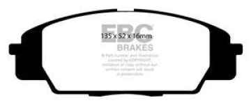 EBC Redstuff Bremsbeläge DP31254C für Honda Civic 8 FN, FK Type R (FN2) vorne