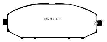 EBC Greenstuff 6000 Bremsbeläge DP61280 für Nissan Patrol GR Y61 3.0 DTi vorne