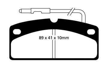 EBC Blackstuff Bremsbeläge DP1342 für Piaggio M500  0.5 D vorne