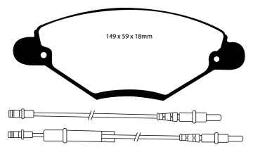 EBC Greenstuff 2000 Bremsbeläge DP21371 für Citroën C5 DE_ 2.0 HDi vorne