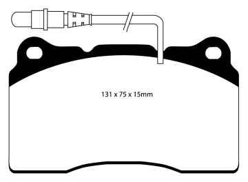 EBC Greenstuff 2000 Bremsbeläge DP21419 für Peugeot 807 E 3.0 V6 vorne