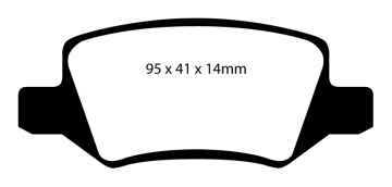 EBC Blackstuff Bremsbeläge DP1438 für Mercedes-Benz A-Klasse W169 A 200 hinten