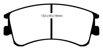 EBC Redstuff Bremsbeläge DP31465C für Mazda 6 GG 2.0 DI vorne