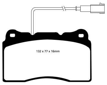 EBC Blackstuff Bremsbeläge DP1536 für Alfa Romeo GT 937_ 3.2 GTA (937CXP1B) vorne