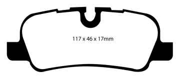 EBC Greenstuff 6000 Bremsbeläge DP61542 für Land Rover Discovery 4 LA 3.0 TD hinten