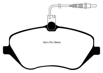 EBC Blackstuff Bremsbeläge DP1550 für Peugeot 407  2.2 16V vorne