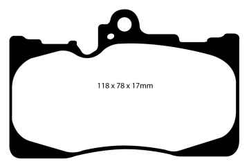 EBC Redstuff Bremsbeläge DP31589C für Lexus GS (3) GRS19_, UZS19_, GWS19_ 460 vorne