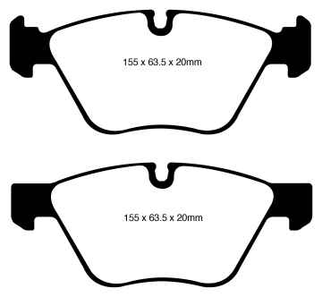 EBC Redstuff Bremsbeläge DP31600C für Alpina D3 E91 2.0 vorne