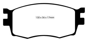 EBC Blackstuff Bremsbeläge DP1768 für Hyundai i20 PB, PBT 1.2 vorne